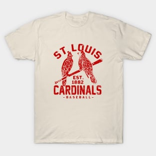 St. Louis Cardinals Old Birds 2 by Buck Tee Originals T-Shirt